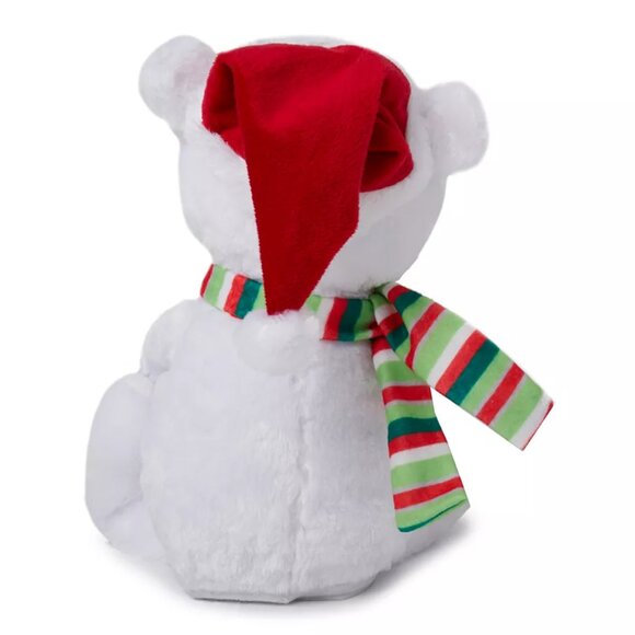 Christmas Polar Bear Dancing Penguins Animated Plush Musical Lights Up Let Snow - Picture 3 of 13